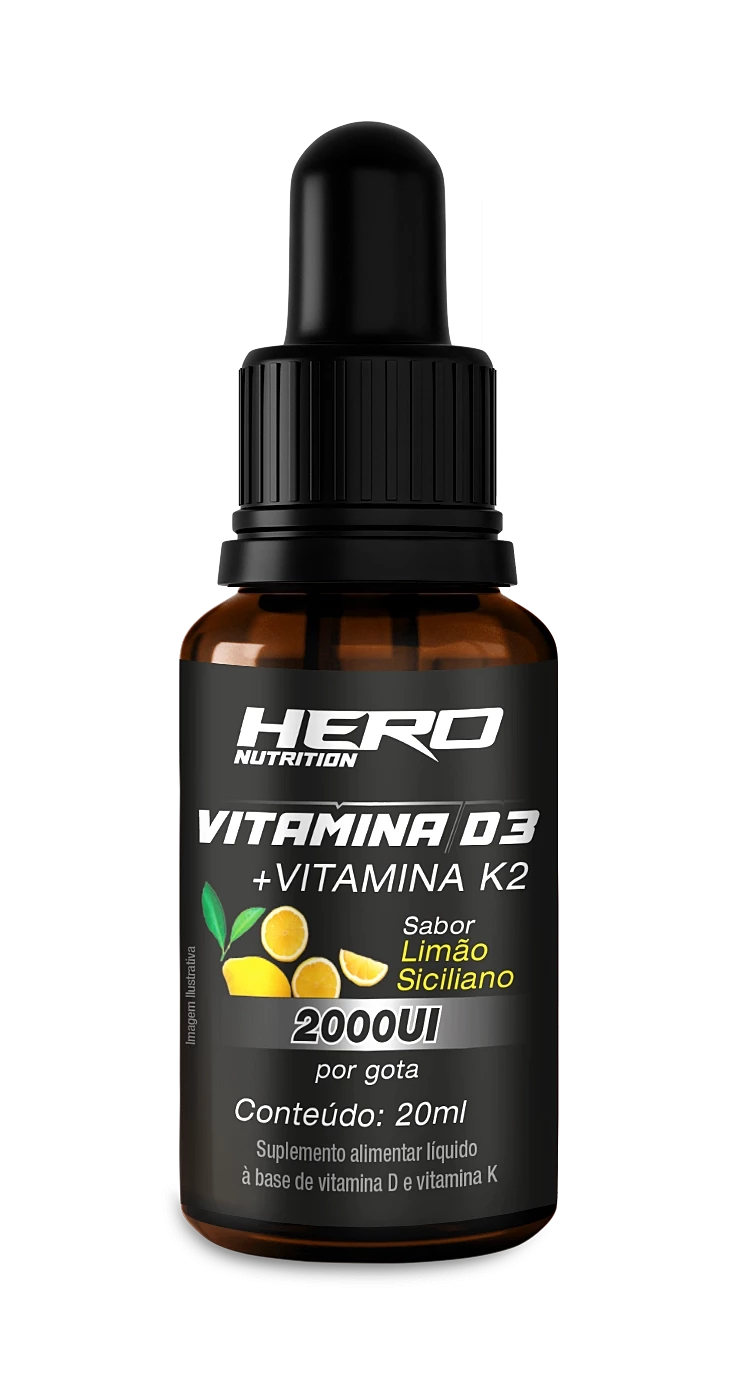 VITAMINA D3 + K2 20ML HERO NUTRITION